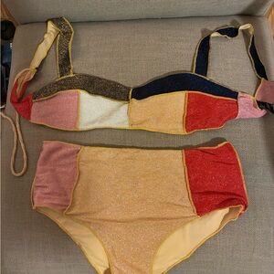 Cider Pink and Gold Bikini Set